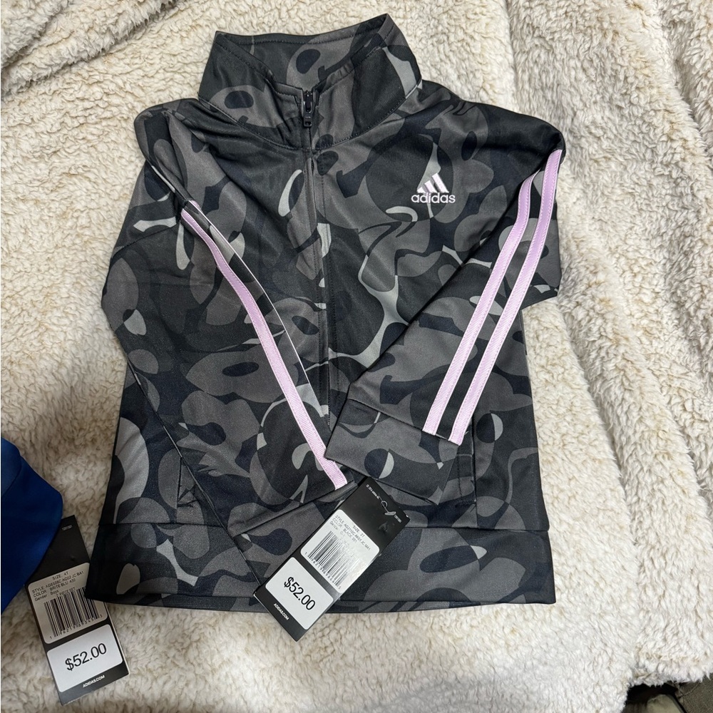 Girls Adidas Zip-Up Hoodie